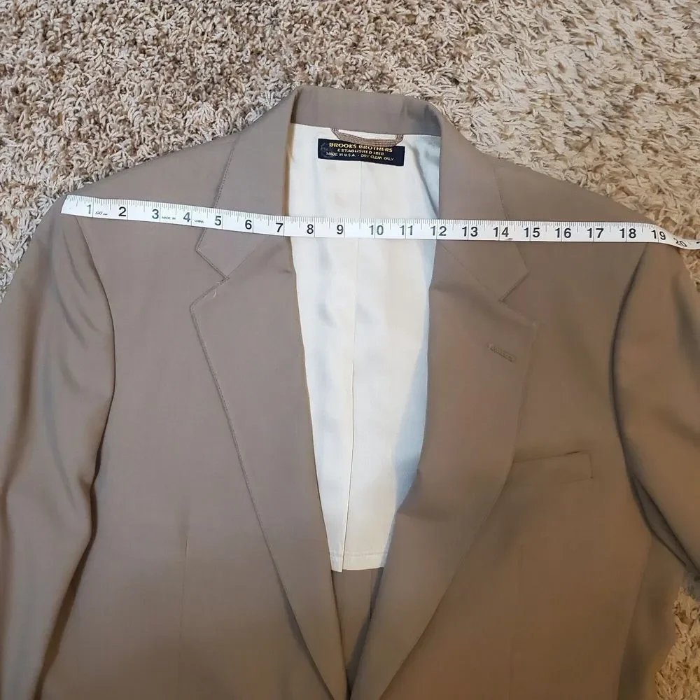 Brooks Bothers Classic Brown Blazer‎ Made In The USA
